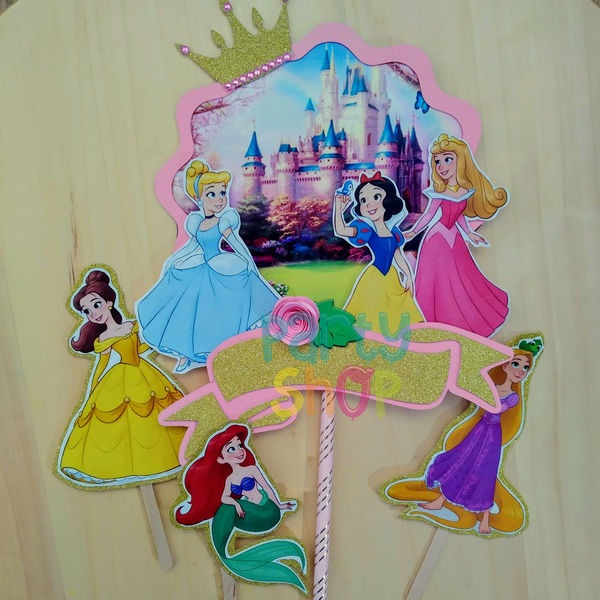 Topo de Bolo Princesas da Disney