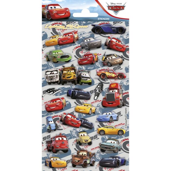 pegatinas 102 x 200 mm brillantes cars disney