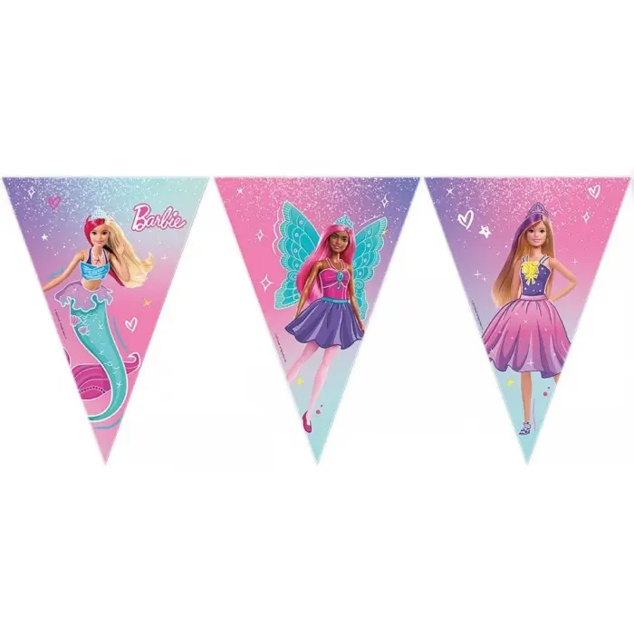 barbie banner paper